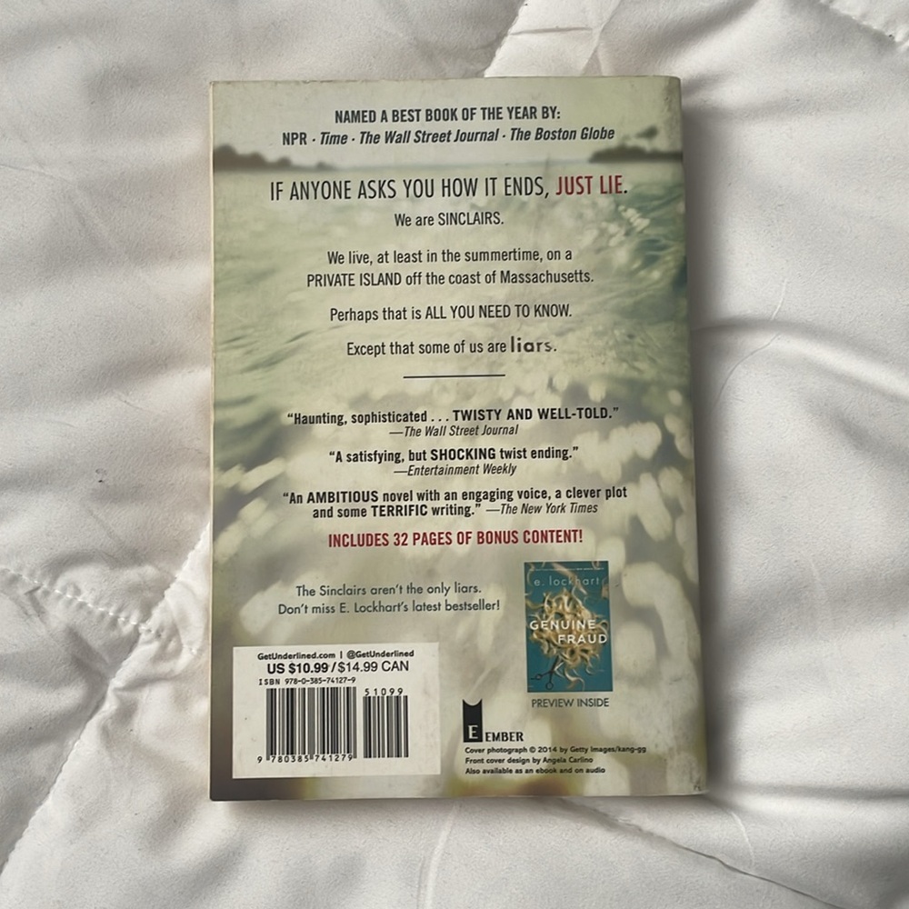 We were liars by e lockhart
Paperback
Read once - Picture 2 of 5